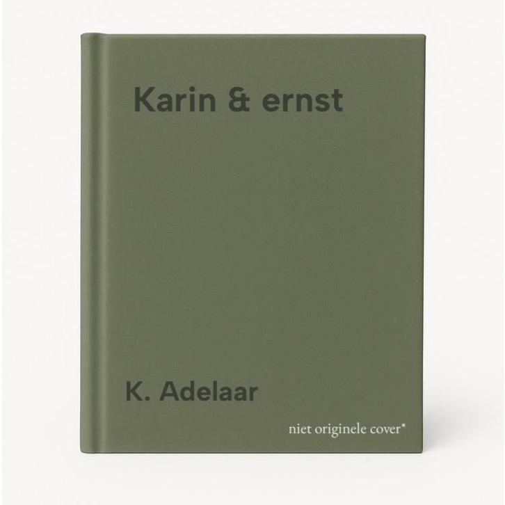 Karin & ernst 9789053493052 K. Adelaar, Boeken, Kunst en Cultuur | Beeldend, Gelezen, Verzenden