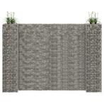 vidaXL Gabion plantenbak H-vormig 260x40x200 cm staaldraad, 100 cm of meer, Verzenden, Nieuw, Metaal