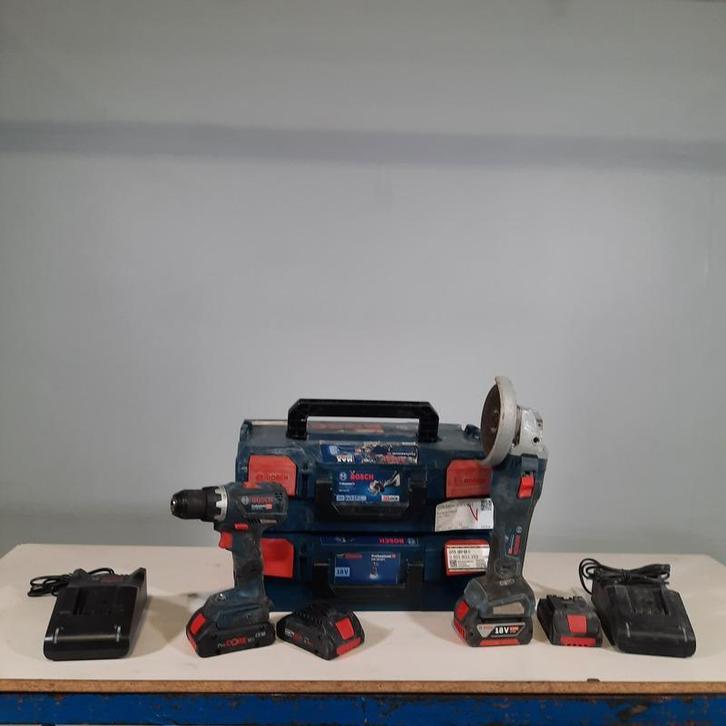 Accu boormachine en haakse slijper, Bosch, o.a. GSR 18V-6, Auto's, Fiat