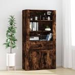 vidaXL buffetkast bewerkt hout gerookt eikenkleurig, Huis en Inrichting, Kasten | Buffetkasten, Verzenden, Nieuw, Overige houtsoorten