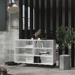 vidaXL Dressoir 103,5x35x70 cm bewerkt hout hoogglans wit, Huis en Inrichting, Kasten | Dressoirs, Nieuw, Verzenden
