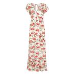 Patrizia Pepe • maxi jurk met bloemen • 40 (IT46), Kleding | Dames, Jurken, Maat 38/40 (M), Verzenden, Wit, Nieuw