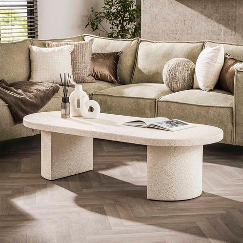*WOONWINKEL* Ovale Salontafel Wit Marmer, Huis en Inrichting, Tafels | Salontafels, Nieuw, Verzenden