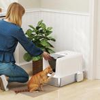 TRUUSK Kattentoilet Met Deksel - Roestvrijstalen Bak - Ingeb, Dieren en Toebehoren, Verzenden, Nieuw
