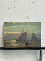 G J Hoffmann (1833-1873) - Unieke Zeilboten Op Volle Zee, Antiek en Kunst