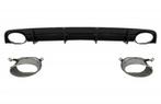 Achterbumper diffusor Audi A6 4G 2015-2018 RS6 Design Zwart, Ophalen of Verzenden, Nieuw
