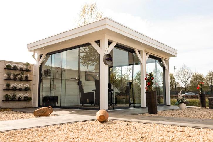 Glasschuifwand set 6 sporig RAL 9005 RL, Doe-het-zelf en Verbouw, Glas en Ramen, Ophalen of Verzenden