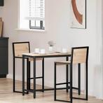 vidaXL Tafel Naturel 100 x 50 x 77 cm Engineered hout en, Verzenden, Nieuw, Overige houtsoorten, 50 tot 100 cm