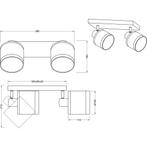 LED Plafondlamp - Plafondverlichting - Trion Vamos - E14, Huis en Inrichting, Lampen | Plafondlampen, Ophalen of Verzenden, Nieuw