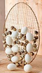 Metalen frame ei metal egg ring 24x35cm on base gold, Ophalen of Verzenden, Nieuw