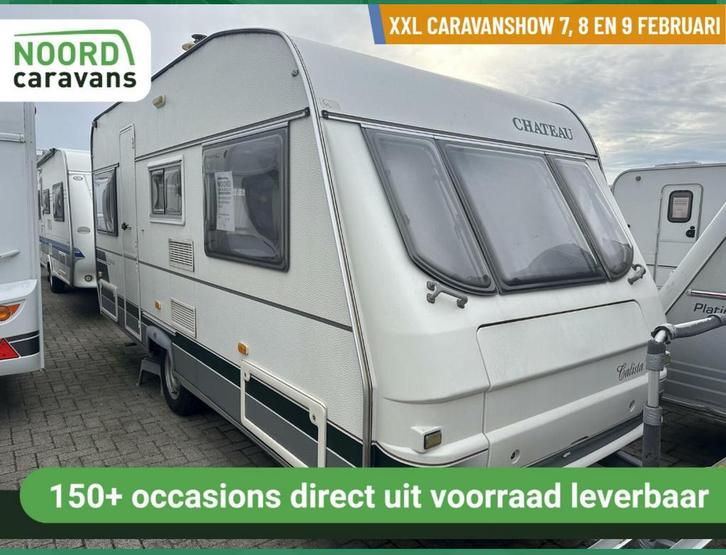 CHATEAU CALISTA 440 2DE PAASDAG OPEN 10-17 UUR, Caravans en Kamperen, Caravans, Fietsenrek, Hordeur, Kachel, Koelkast, Openslaande ramen
