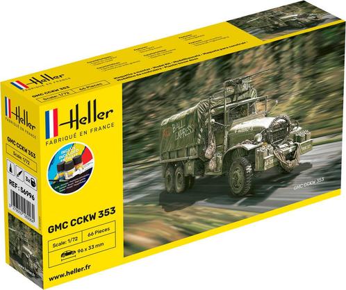 Heller - 1/72 Starter Kit Gmc Cckw 353hel56996, Hobby en Vrije tijd, Modelbouw | Overige, 1:50 tot 1:144, Nieuw