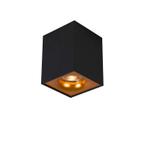 Moderne spot zwart met goud - Quba delux, Nieuw, Overige materialen, Modern