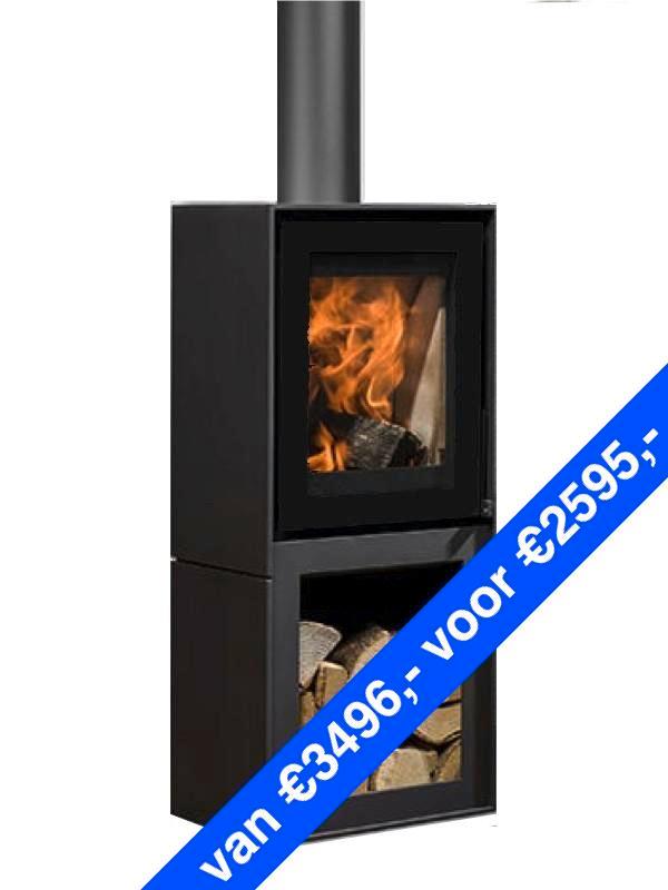 (NIEUW)  aanbieding Barbas Box 20 40 met houtopslag WEG=PECH, Huis en Inrichting, Kachels, Houtkachel, Hout, Nieuw, Vrijstaand