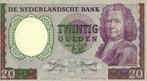Bankbiljet 20 gulden 1955 Boerhaave Prachtig, Postzegels en Munten, Bankbiljetten | Nederland, Verzenden