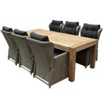 Ibiza Krista dining tuinset 240x100xH77 cm 7 delig, Ophalen of Verzenden, Nieuw, Wicker