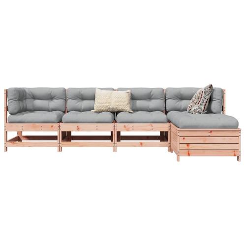 vidaXL 5-delige Loungeset massief douglas vurenhout, Tuin en Terras, Tuinsets en Loungesets, Loungeset, Nieuw, Verzenden