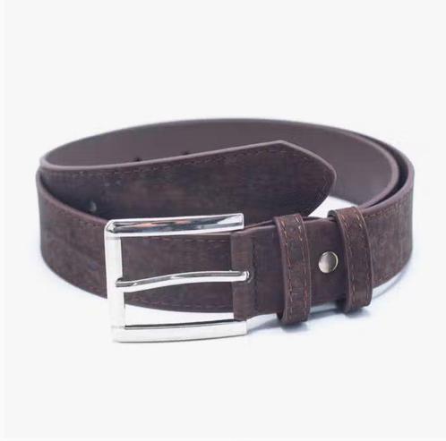 Veganistische Bruine kurk heren riem - van natuurlijk leer, Sieraden, Tassen en Uiterlijk, Tassen | Schoudertassen