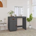 vidaXL Kaptafel met LED 95x50x133,5 cm massief grenenhout, Verzenden, Nieuw
