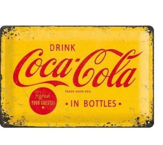 Drink Coca-Cola in bottles reclamebord, Verzamelen, Merken en Reclamevoorwerpen, Nieuw, Verzenden