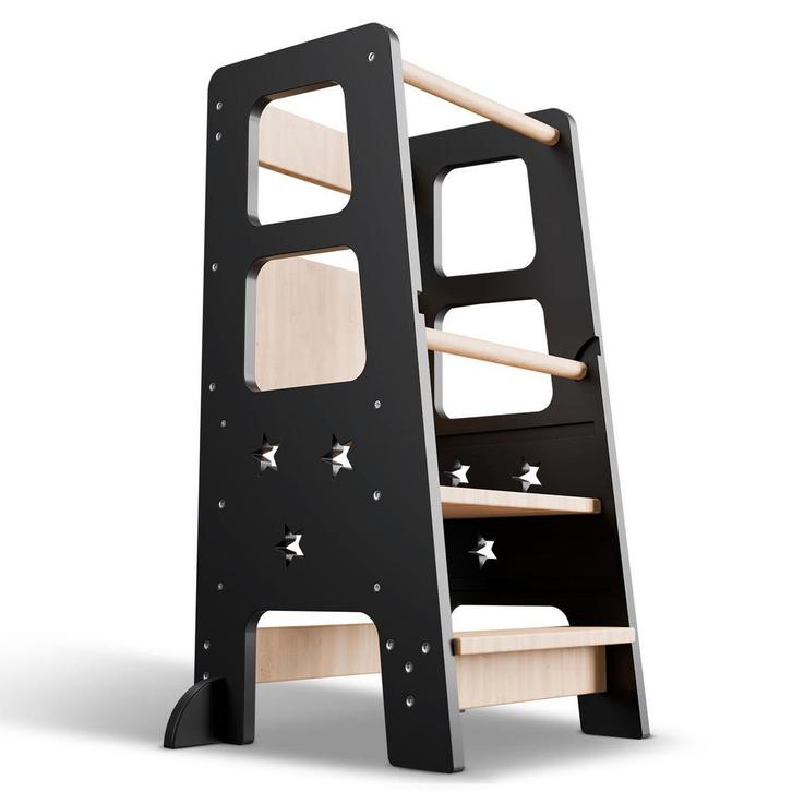 Leertoren Henny - Zwart, Kinderen en Baby's, Kinderkamer | Overige Meubels, Nieuw, Verzenden