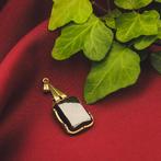 Gouden hanger met hematiet (Hanger of bedel), Sieraden, Tassen en Uiterlijk, Ophalen of Verzenden, Gebruikt, Goud, Overige merken