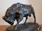 After Isidore Jules Bonheur (1827-1901) - sculptuur, Bull -, Antiek en Kunst, Antiek | Keramiek en Aardewerk