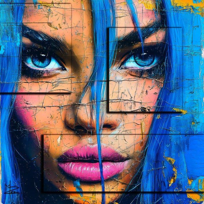 PLM-Art - Pink Lips Woman, Antiek en Kunst, Kunst | Designobjecten