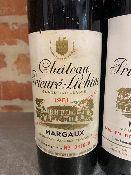 1981 & 1983 Château Prieuré-Lichine - Margaux 4ème Grand Cru, Verzamelen, Wijnen