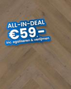 Plak pvc Visgraat bruin |  Belakos Attico Visgraat XL 84, Huis en Inrichting, Stoffering | Vloerbedekking, Ophalen, Nieuw