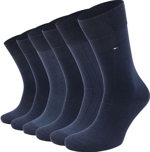 Tommy Hilfiger Giftbox 6-Pack Navy maat 39-42 Heren, Kleding | Heren, Sokken en Kousen, Blauw, Nieuw, Verzenden