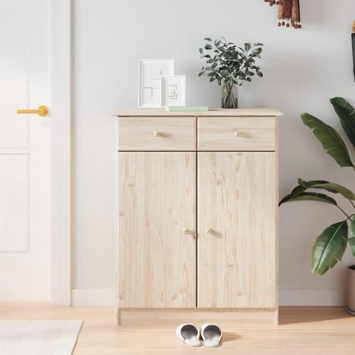 vidaXL Schoenenkast ALTA 77x35x96 cm massief grenenhout, Huis en Inrichting, Kasten | Schoenenrekken, Nieuw, Verzenden