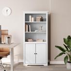 vidaXL Boekenkast BODO 82x40x173 cm massief grenenhout wit, Huis en Inrichting, Verzenden, Nieuw, 50 tot 100 cm, 25 tot 50 cm