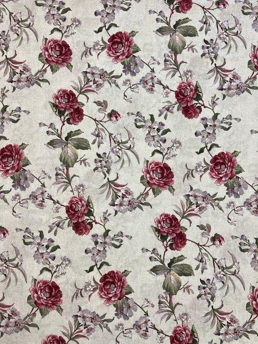 Rustieke bloemrijke stof in romantische Sanderson-stijl -, Antiek en Kunst, Antiek | Kleden en Textiel