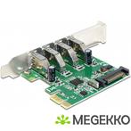 Delock 89360 PCI Express x1-kaart naar 4 x externe USB, Nieuw, DeLock, Verzenden