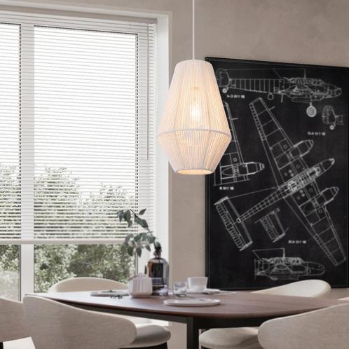 lux.pro Hanglamp Newtownabbey 160x20 cm E27 wit, Huis en Inrichting, Lampen | Hanglampen, Nieuw, Verzenden