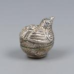 Betelnoot doosje Vogels - Doos (3) - .900 zilver