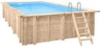 Interline Bali houten zwembad 790 x 400 x 138 cm - incl., Ophalen of Verzenden, Nieuw
