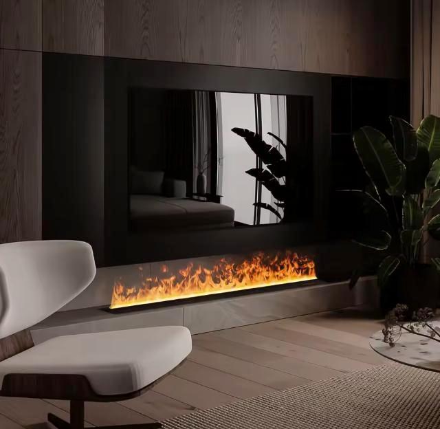 3D waterdamphaard met LED, appbediening en houtgeluid, Huis en Inrichting, Haarden, Nieuw, Verzenden