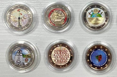 Portugal. 2 Euro 2008/2018 (10 monnaies couleur) (Zonder, Postzegels en Munten, Munten | Europa | Euromunten