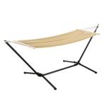 Hangmat Surte met standaard max 120 kg beige [en.casa], Tuin en Terras, Verzenden, Nieuw