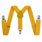 Fako Fashion - Kinder Bretels - Effen - 65cm - Geel, Verzenden, Nieuw