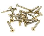 20 stuks Houtschroeven pozidrive 3.7X30 mm PVD Goud, Doe-het-zelf en Verbouw, IJzerwaren en Bevestigingsmiddelen, Ophalen of Verzenden