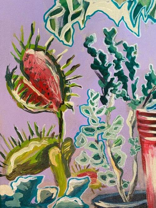 Trach Bardo - Venus Flytrap, Antiek en Kunst, Kunst | Schilderijen | Modern