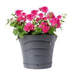 Bama Tulipano Bloempot 5L 34.5x19x30 cm 4 Stuks Antraciet, Huis en Inrichting, Verzenden, Nieuw