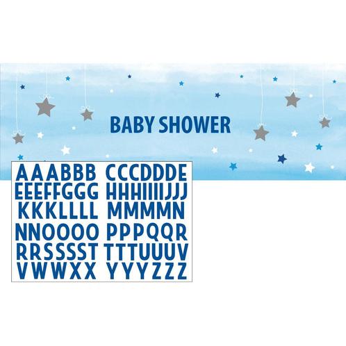 Blauwe Banner Babyshower 1,52m, Hobby en Vrije tijd, Feestartikelen, Nieuw, Verzenden
