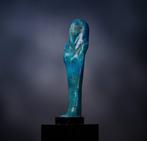 Het oude Egypte, diepblauwe geglazuurde faience shabti -