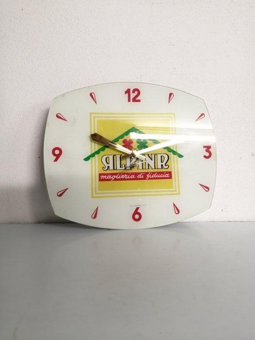 Wandklok - Vintage - Kristal, Industrial - 1970-1980, Antiek en Kunst, Antiek | Wandborden en Tegels