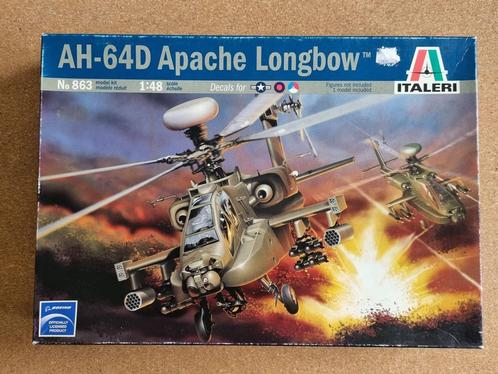 Italeri 863 AH-64D Apache Longbow 1:48 SEALED - NL DECALS +, Hobby en Vrije tijd, Modelbouw | Vliegtuigen en Helikopters, Italeri