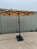 Parasol - 150x300cm - dubbel -voet - nieuw (Stokparasols), Verzenden, Nieuw